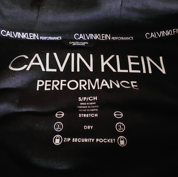 Calvin Klein Performance Velvety Fleece Zip Up with pockets, hood, CALVIN logo. - Picture 4 of 4